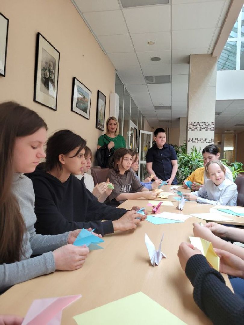 дети, день победы, дши, видное, оригами