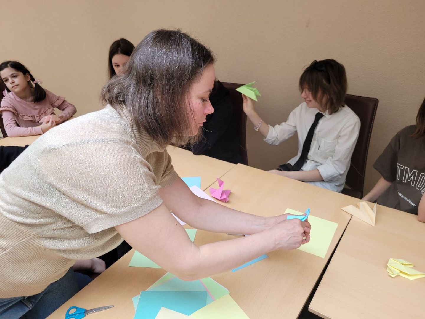 дети, день победы, дши, видное, оригами