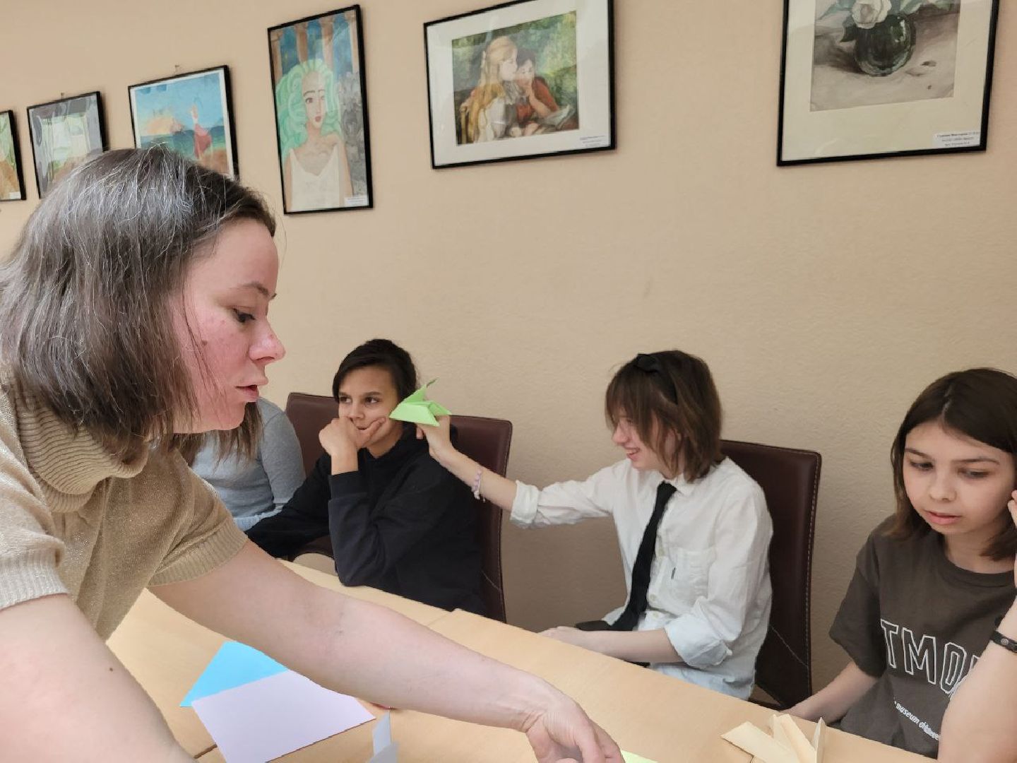 дети, день победы, дши, видное, оригами