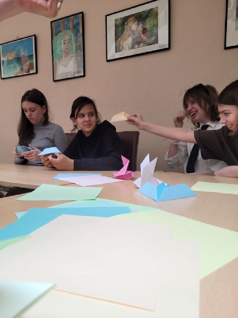 дети, день победы, дши, видное, оригами