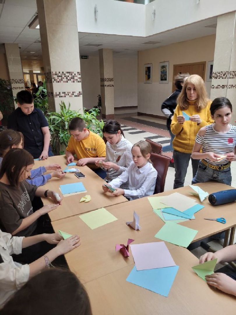 дети, день победы, дши, видное, оригами