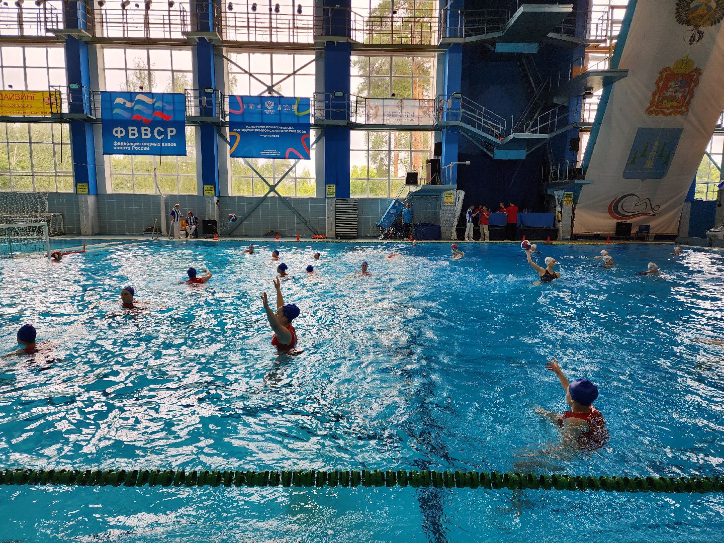 раменское, спорт, летняя спартакиада молодежи 2025, соревнование по водному поло среди юниорок,