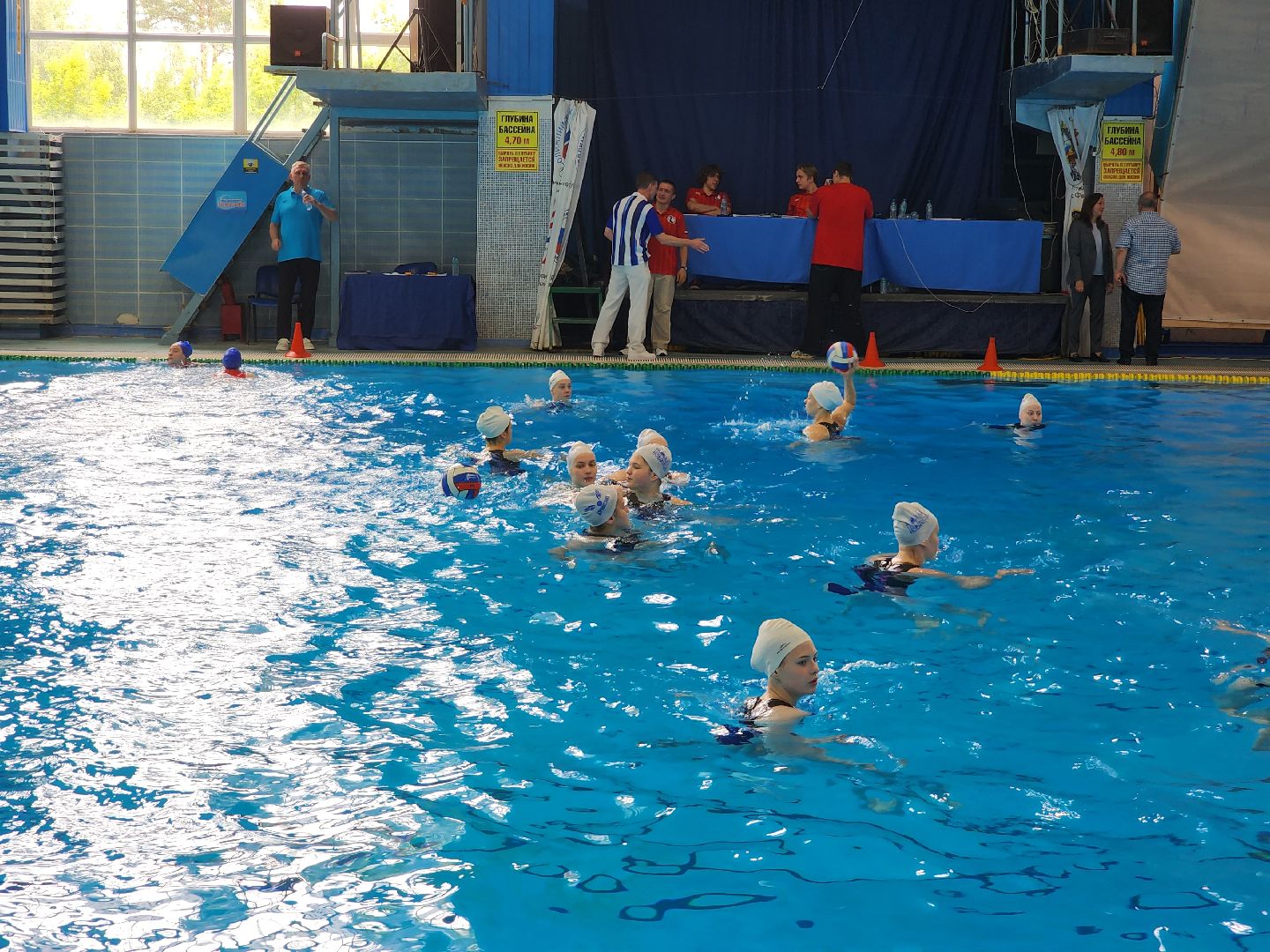 раменское, спорт, летняя спартакиада молодежи 2025, соревнование по водному поло среди юниорок,