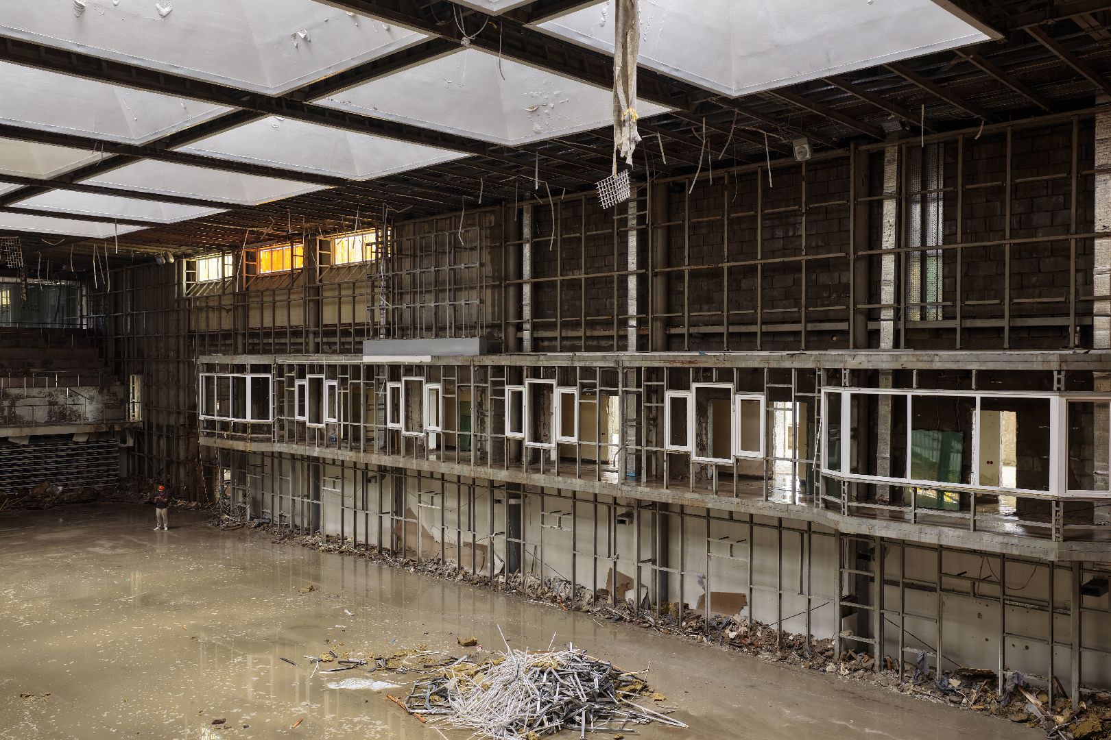 видео с коптера, академия дзюдо в Звенигороде,