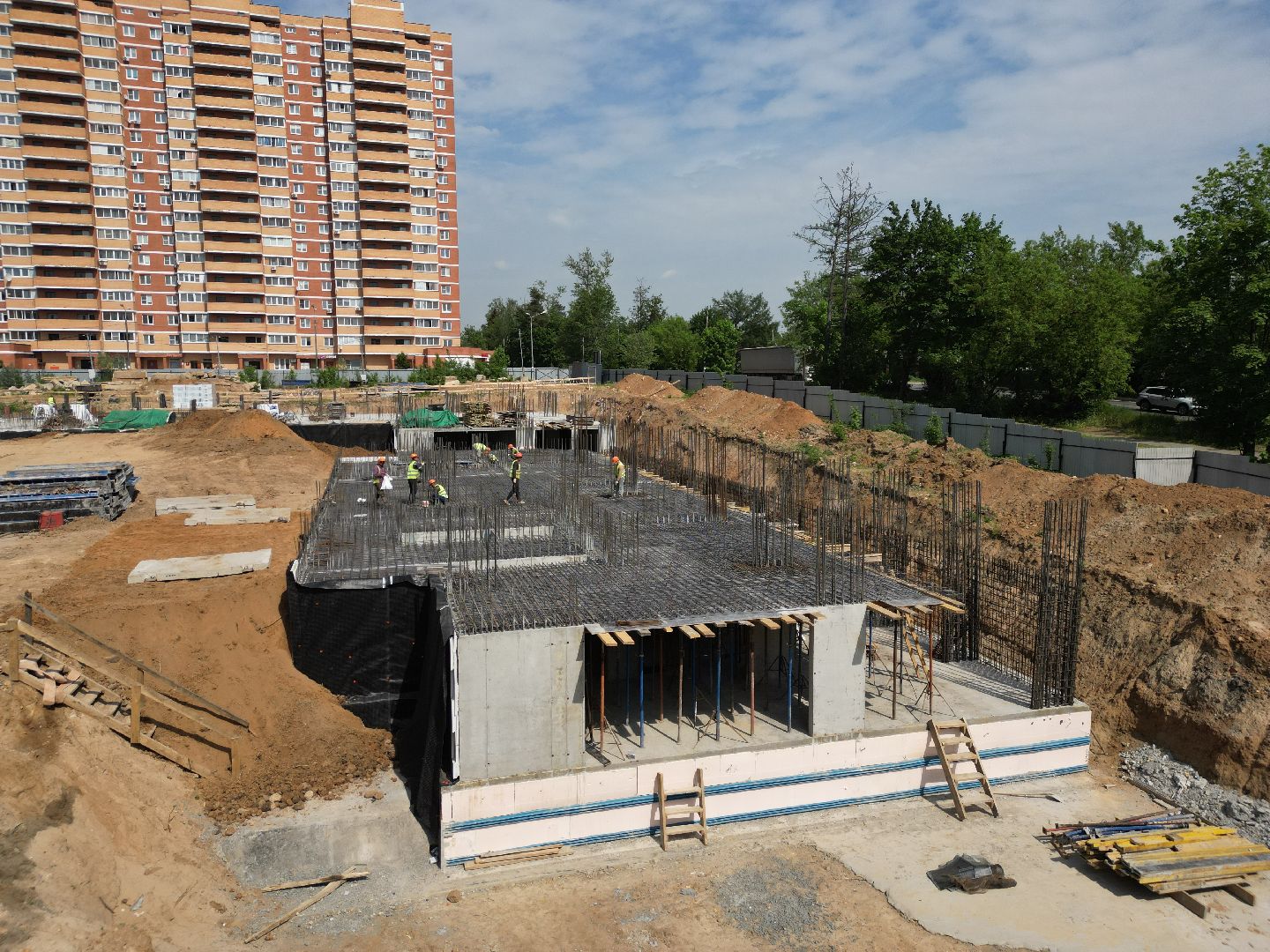 видео с коптера, дом в поварово, переселение из аварийного жилья,  дом для переселенцев солнечногорск,