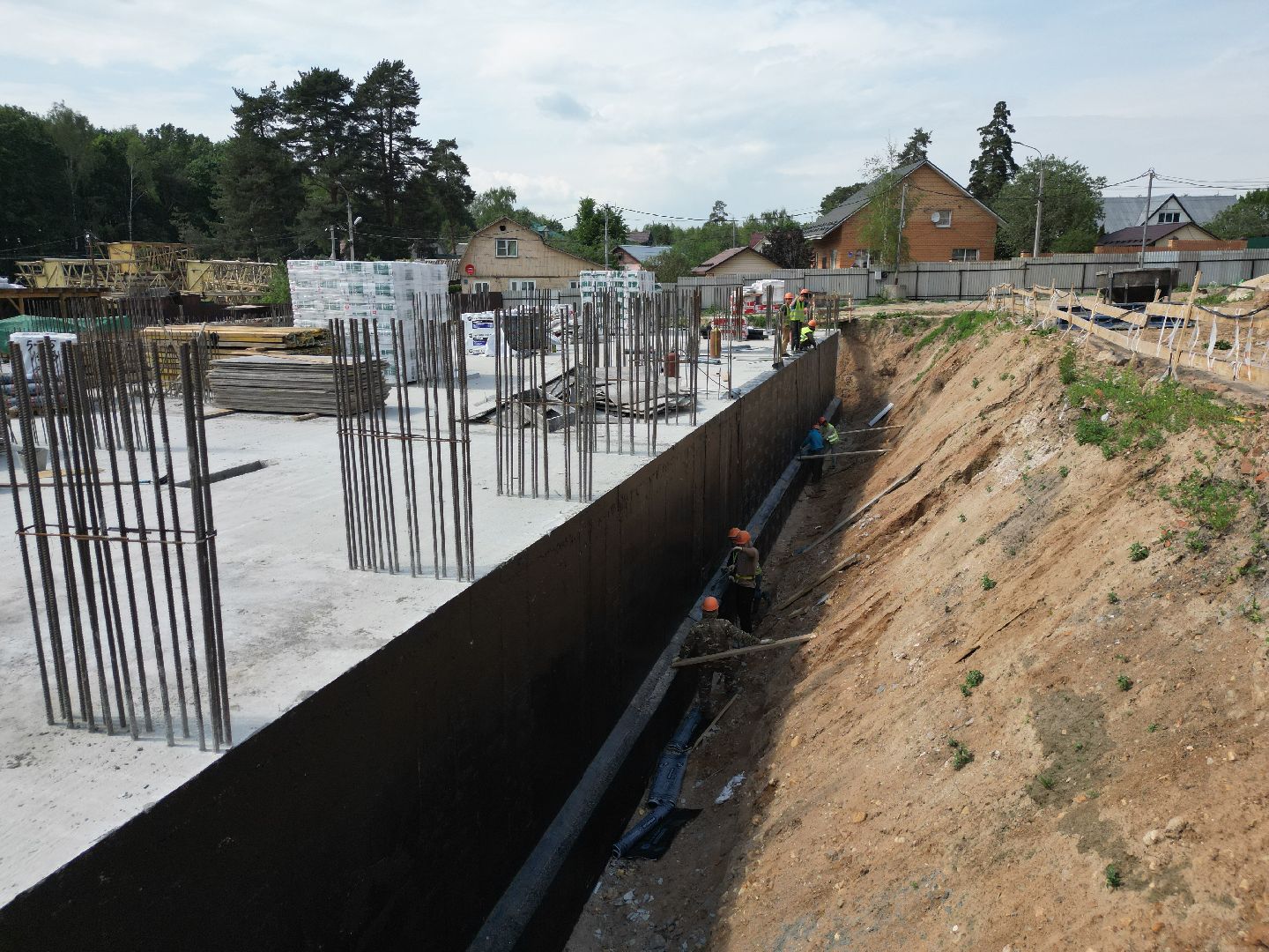 видео с коптера, дом в поварово, переселение из аварийного жилья,  дом для переселенцев солнечногорск,