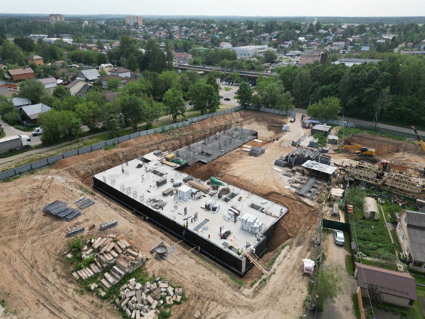 видео с коптера, дом в поварово, переселение из аварийного жилья,  дом для переселенцев солнечногорск,