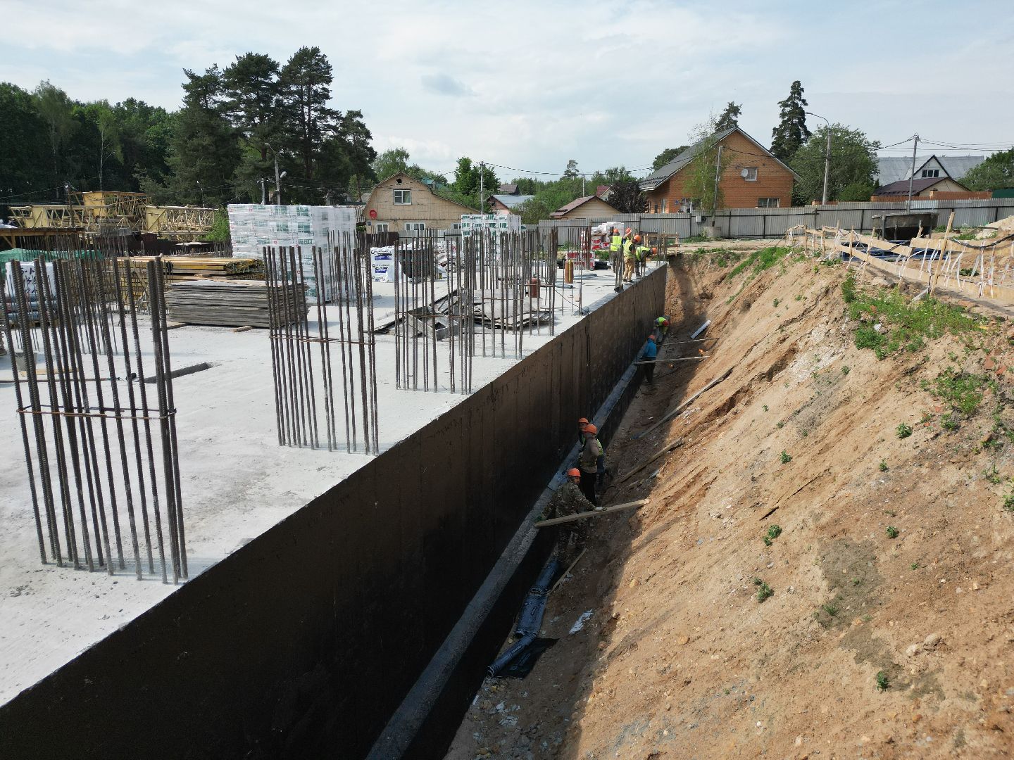 видео с коптера, дом в поварово, переселение из аварийного жилья,  дом для переселенцев солнечногорск,