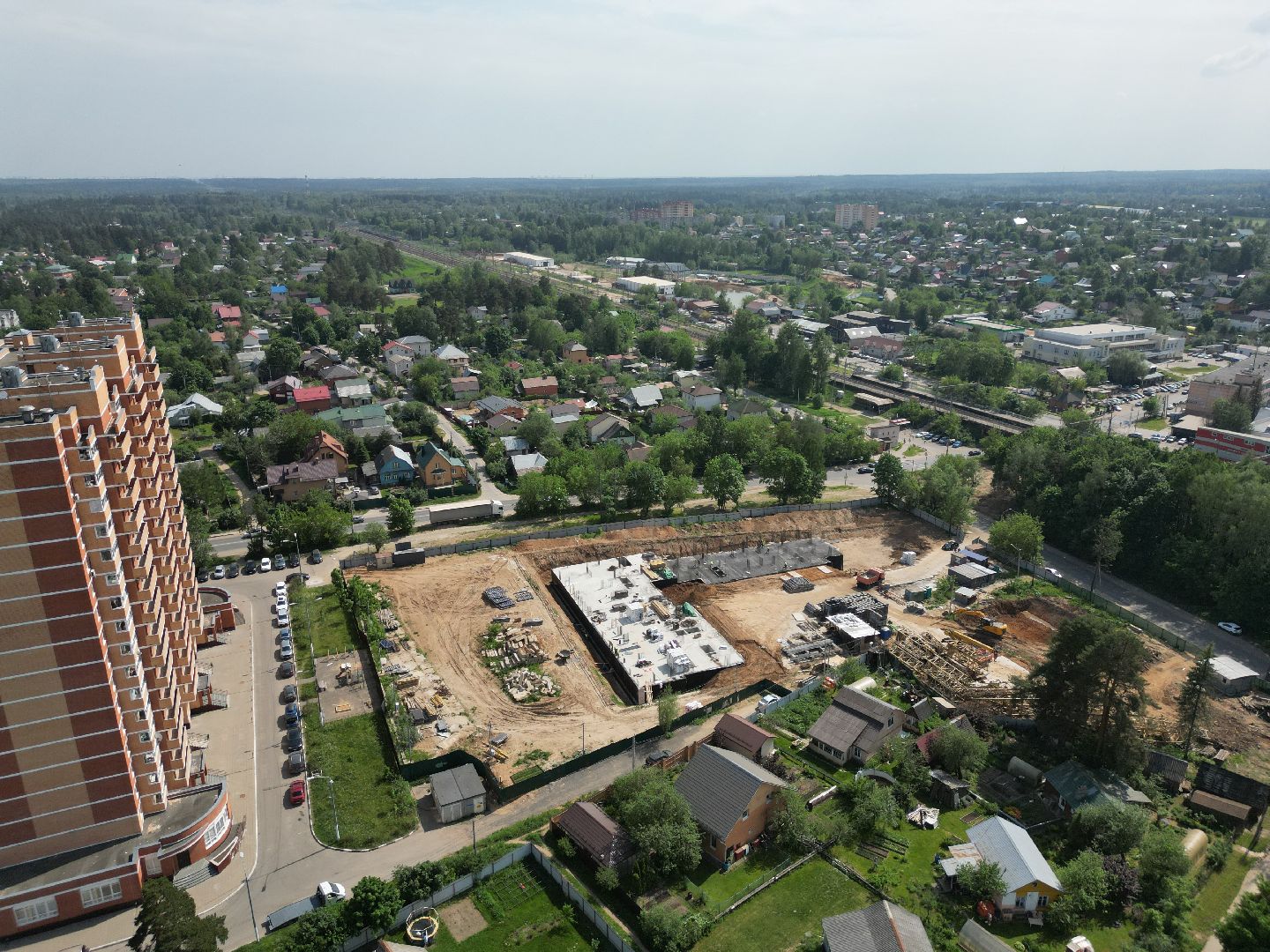 видео с коптера, дом в поварово, переселение из аварийного жилья,  дом для переселенцев солнечногорск,