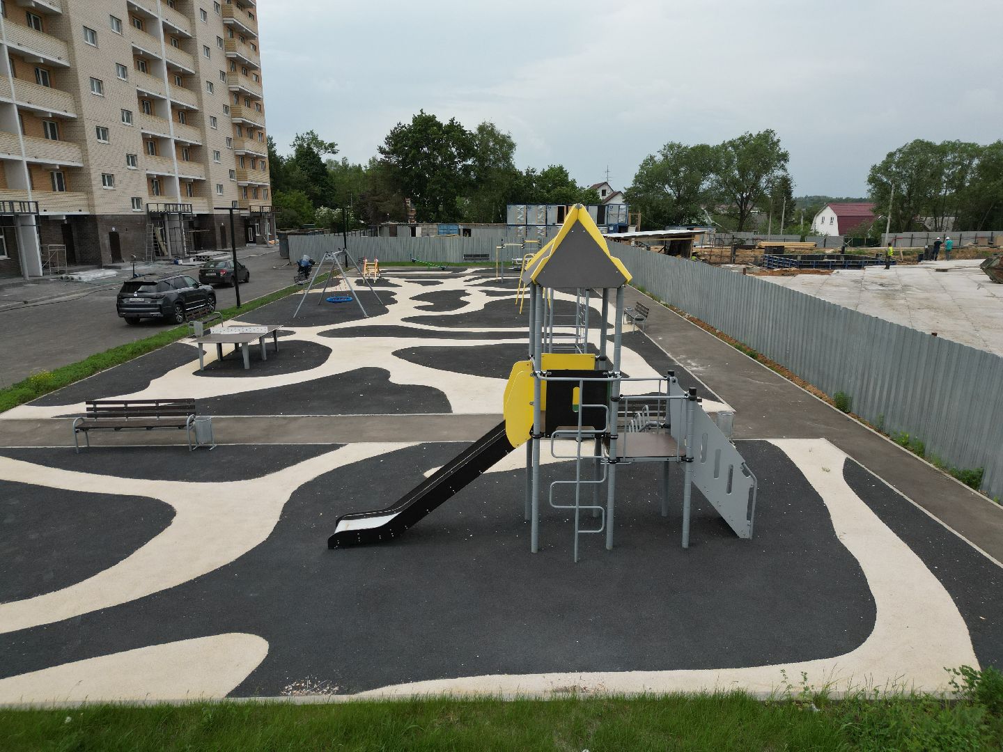 видео с коптера, дом для переселенцев солнечногорск, переселение из аварийного жилья,