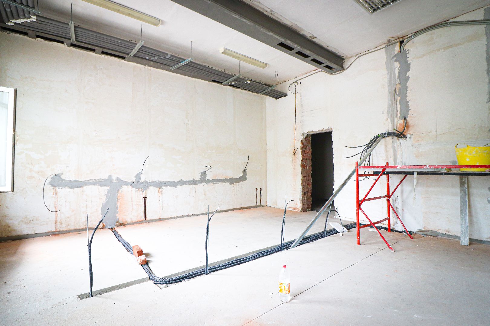 клин, строительство, ремонт школы,