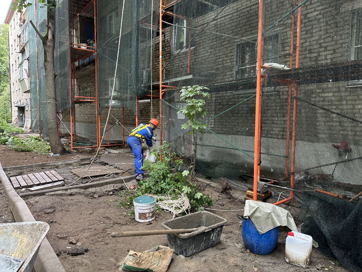 капитальный  ремонт, пушкино,  фасад дома, кровельные работы,