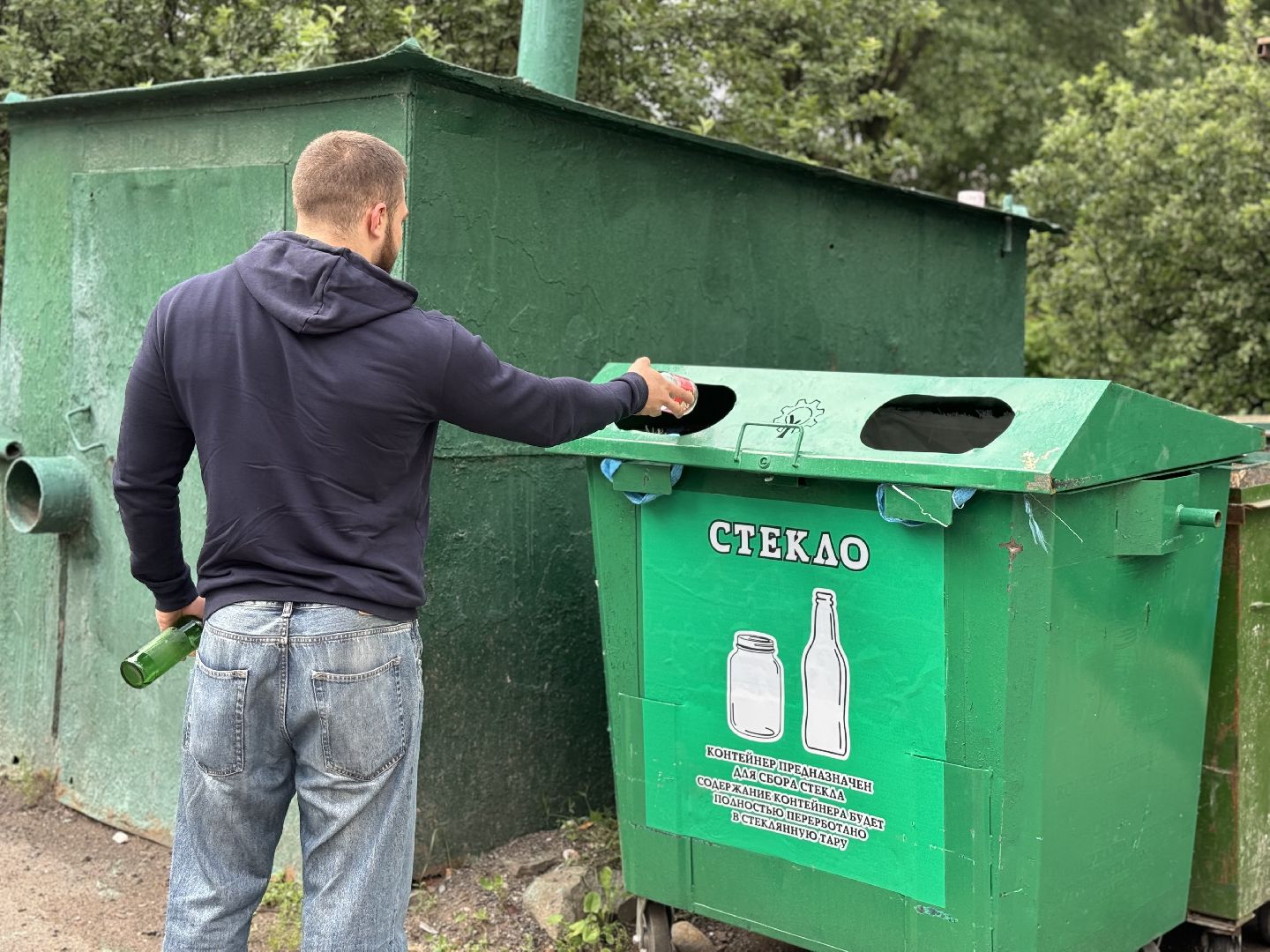контейнеры для стекла, за раздельный сбор  , ленинский городской округ,