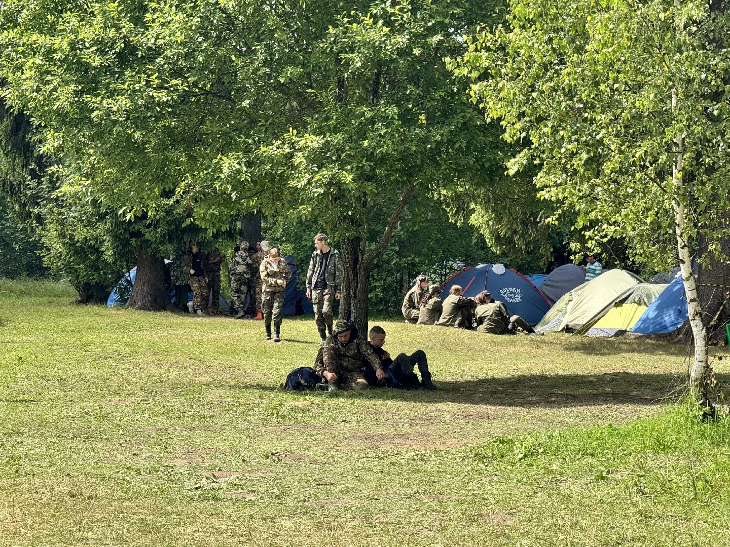 военно -патриотическая игра, лагерь, дети,