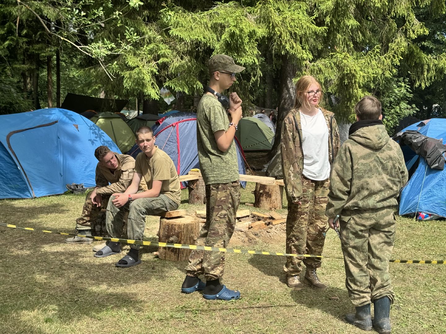 военно -патриотическая игра, лагерь, дети,