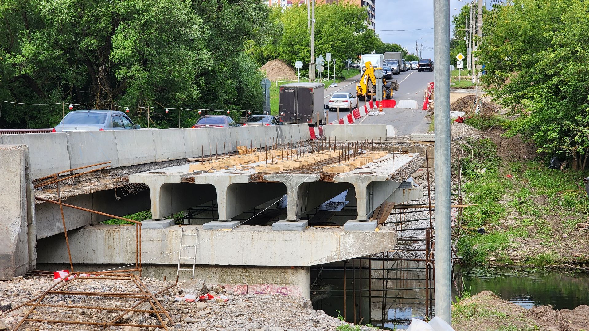 капремонт, мост, домодедово, рожайка, река рожайка, подмосковье ,