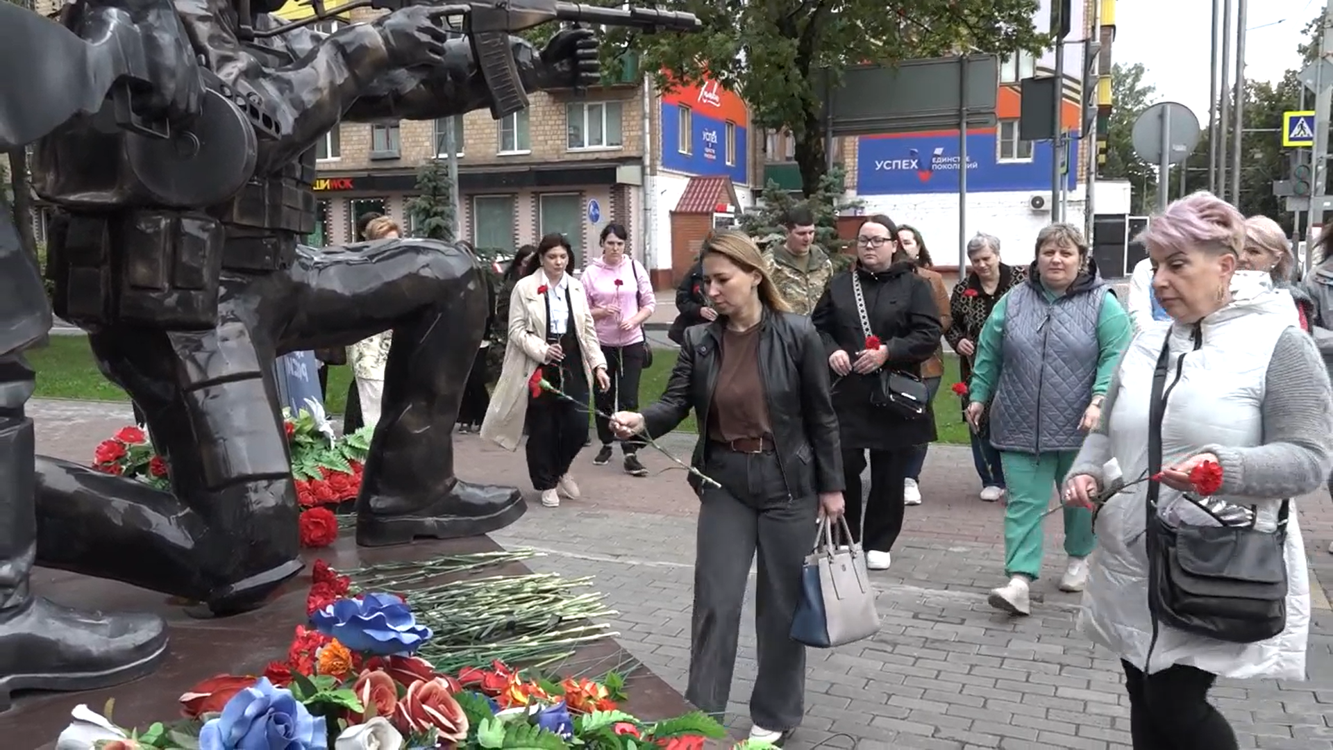 митинг, цветы, ветераны,