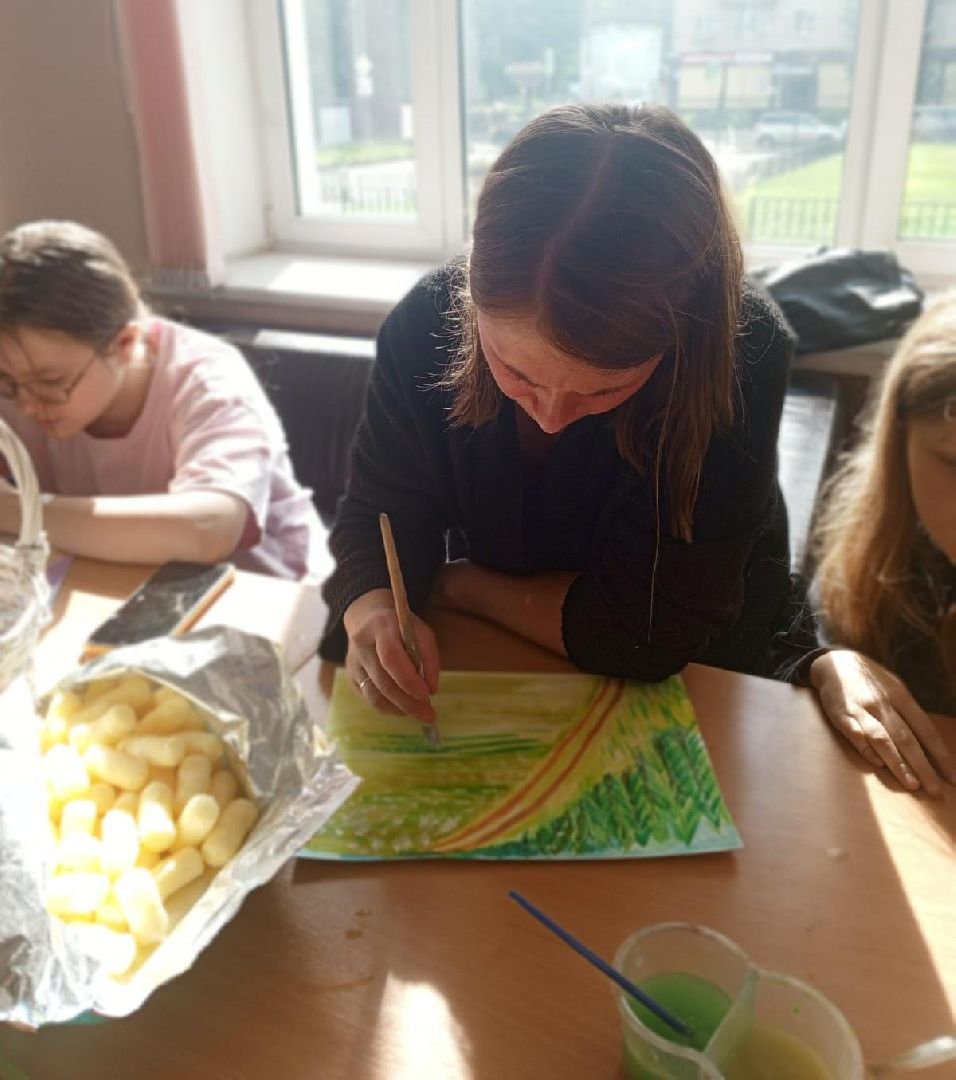 вертикалки, пушкинский округ, творчество без возраста, дети, пленэр,акварель, пейзаж, студия,