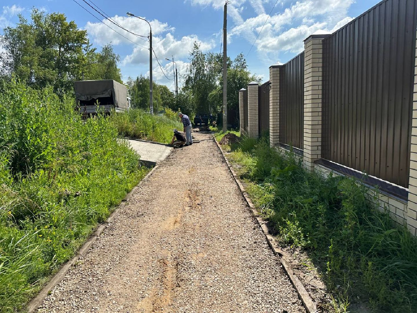 благоустройство, домодедово, ремонт тротуара,