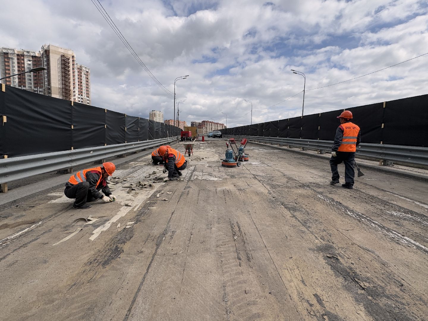 Одинцово, Ремонт эстакады в Одинцово, Дорожные службы,