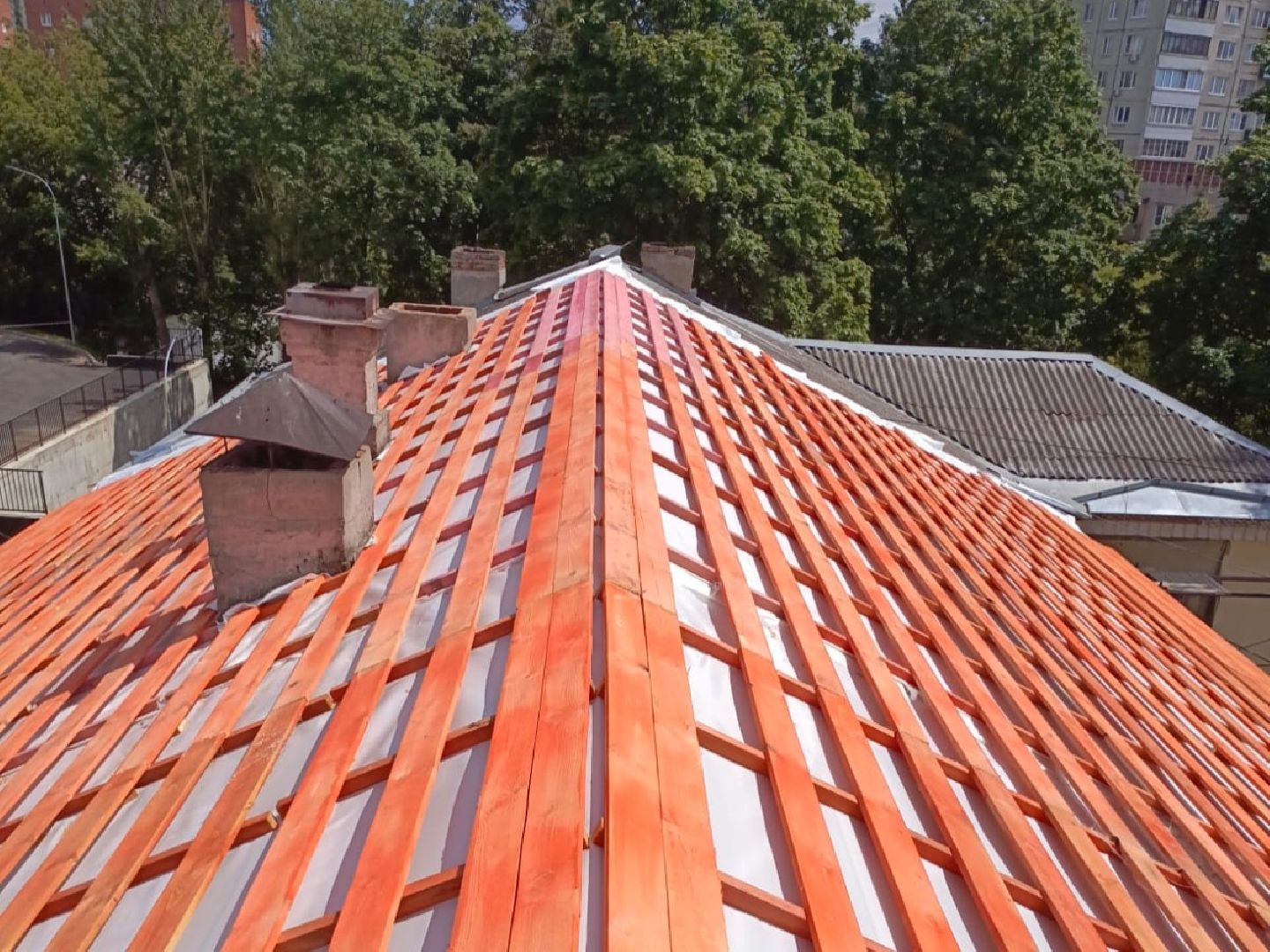 ремонт крыши ,