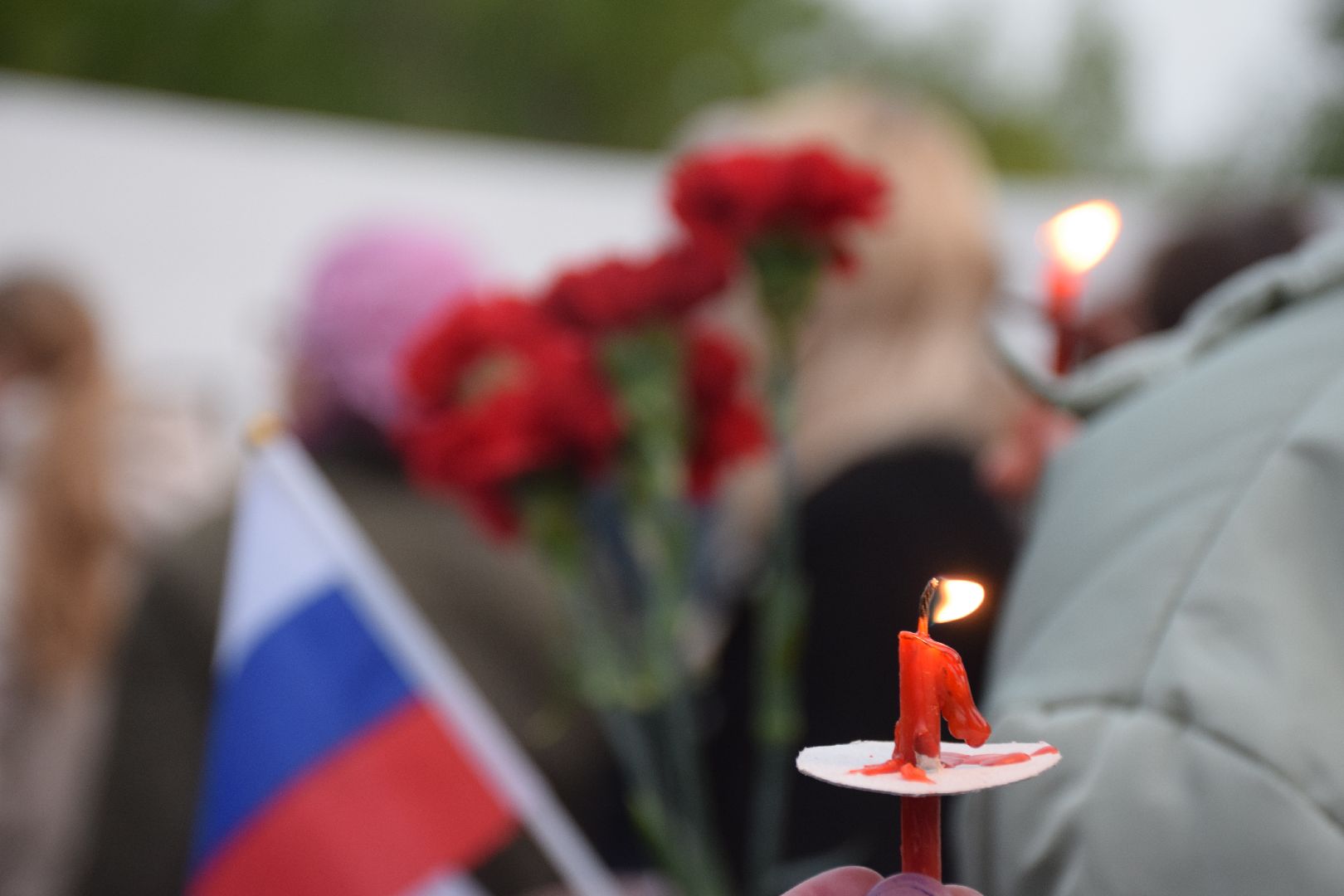 Павловский Посад, городской округ Павловский Посад, свеча памяти, цветы, акция