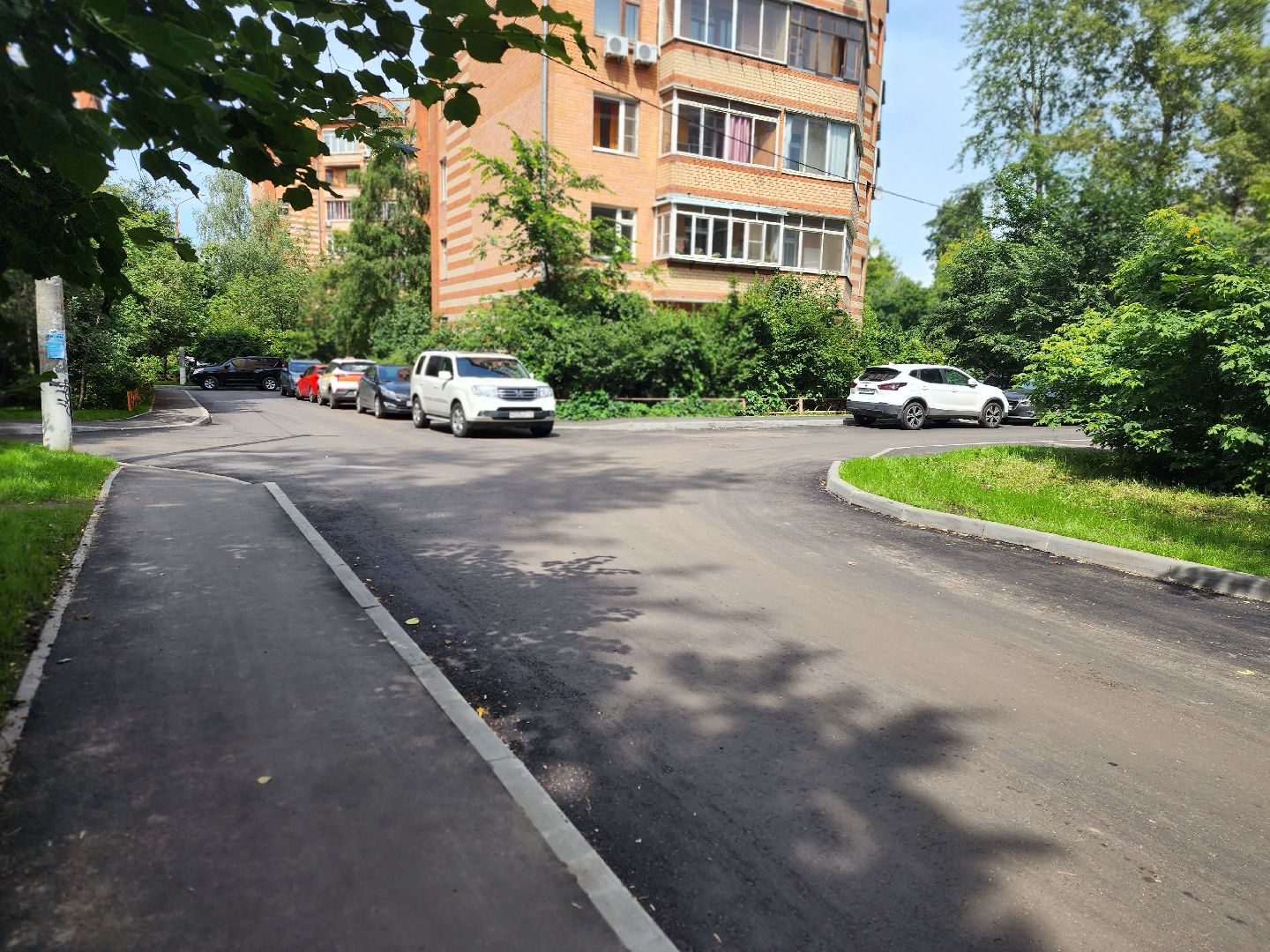 королёв,  благоустройство , обновленный двор на грабина,