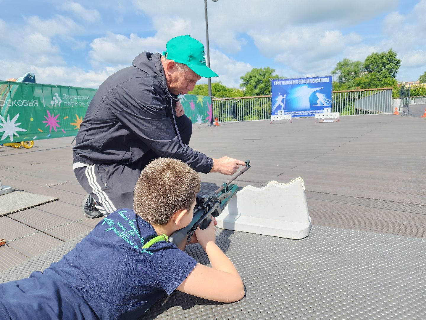 парки подмосковья, спорт на улице, орехово-зуево,биатлон,