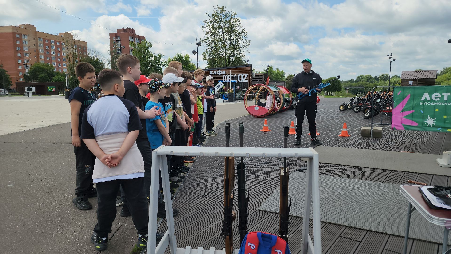 парки подмосковья, спорт на улице, орехово-зуево,биатлон,