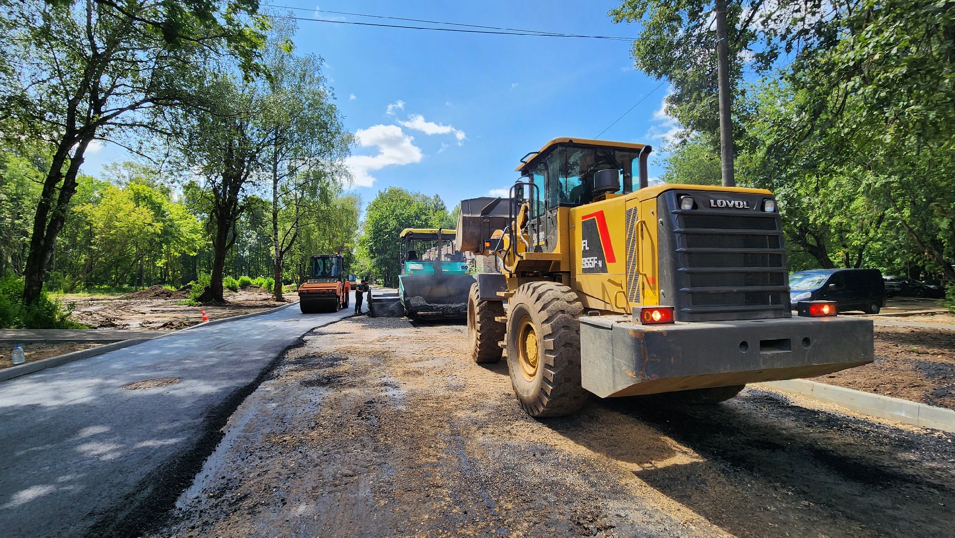 солнечногорск, микрорайон выстрел, новый асфальт, благоустройство,