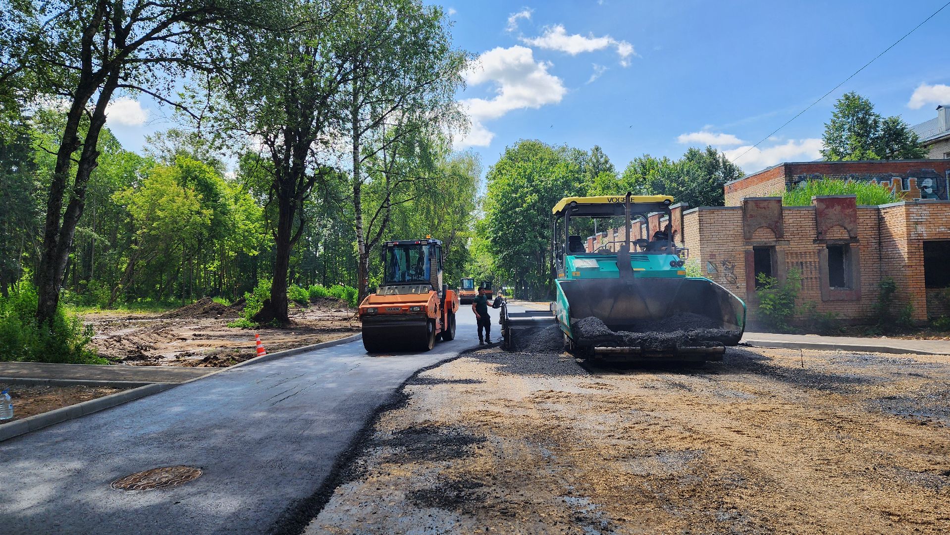 солнечногорск, микрорайон выстрел, новый асфальт, благоустройство,