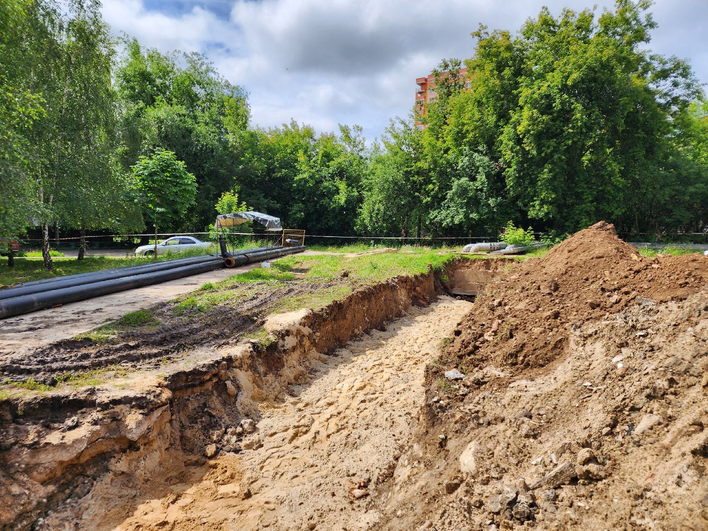 чехов, вишневый бульвар, улица чехова, ремонт теплотрассы, горячее водоснабжение, замена труб, передовая система теплоснабжения, уникальная ППУ изоляция, система контроля, госпрограмма московской области, развитие инженерной инфраструктуры и энергоэффективности,губернатор подмосковья,