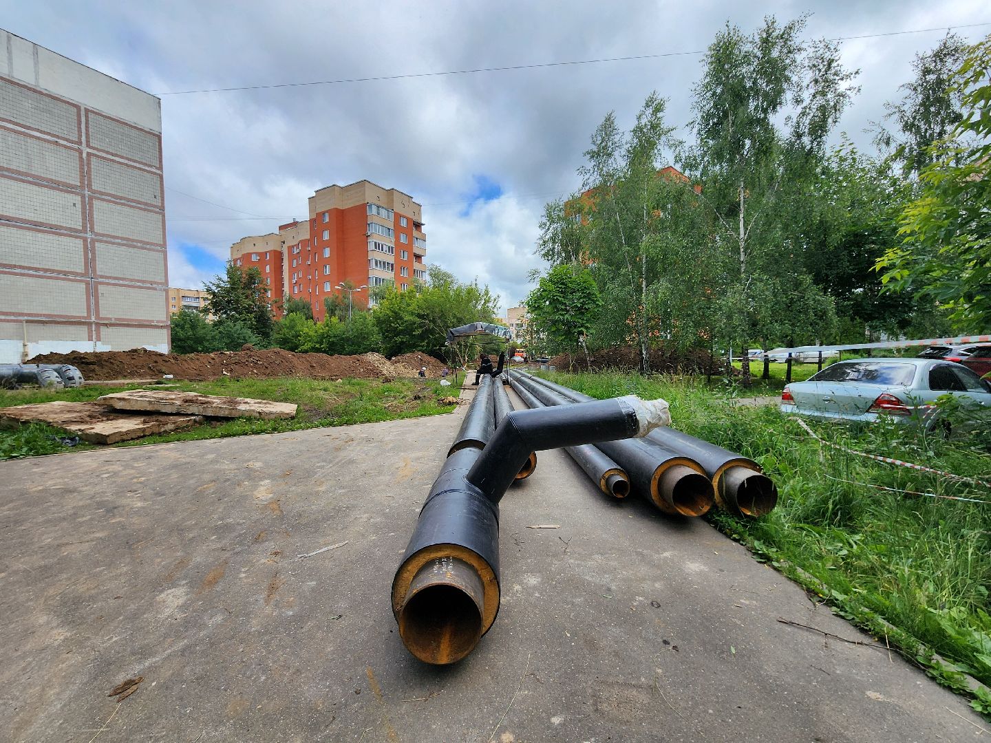 чехов, вишневый бульвар, улица чехова, ремонт теплотрассы, горячее водоснабжение, замена труб, передовая система теплоснабжения, уникальная ППУ изоляция, система контроля, госпрограмма московской области, развитие инженерной инфраструктуры и энергоэффективности,губернатор подмосковья,