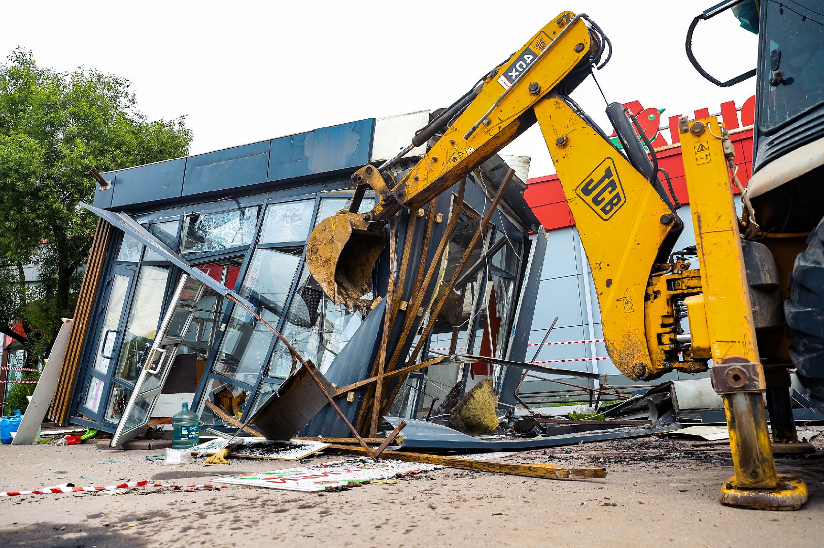 снос,  киоск, торговля,