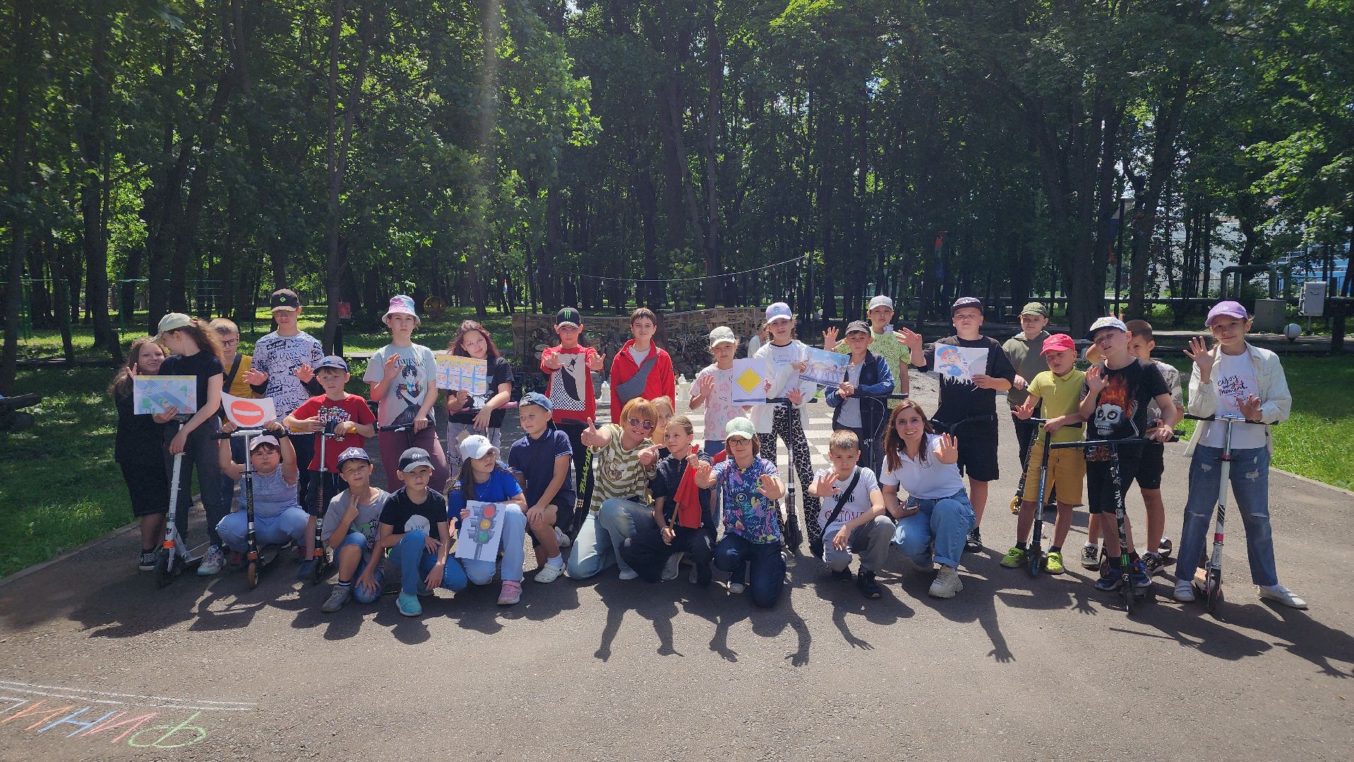 дети, лагерь, безопасность на дорогах, лосино-петровский,