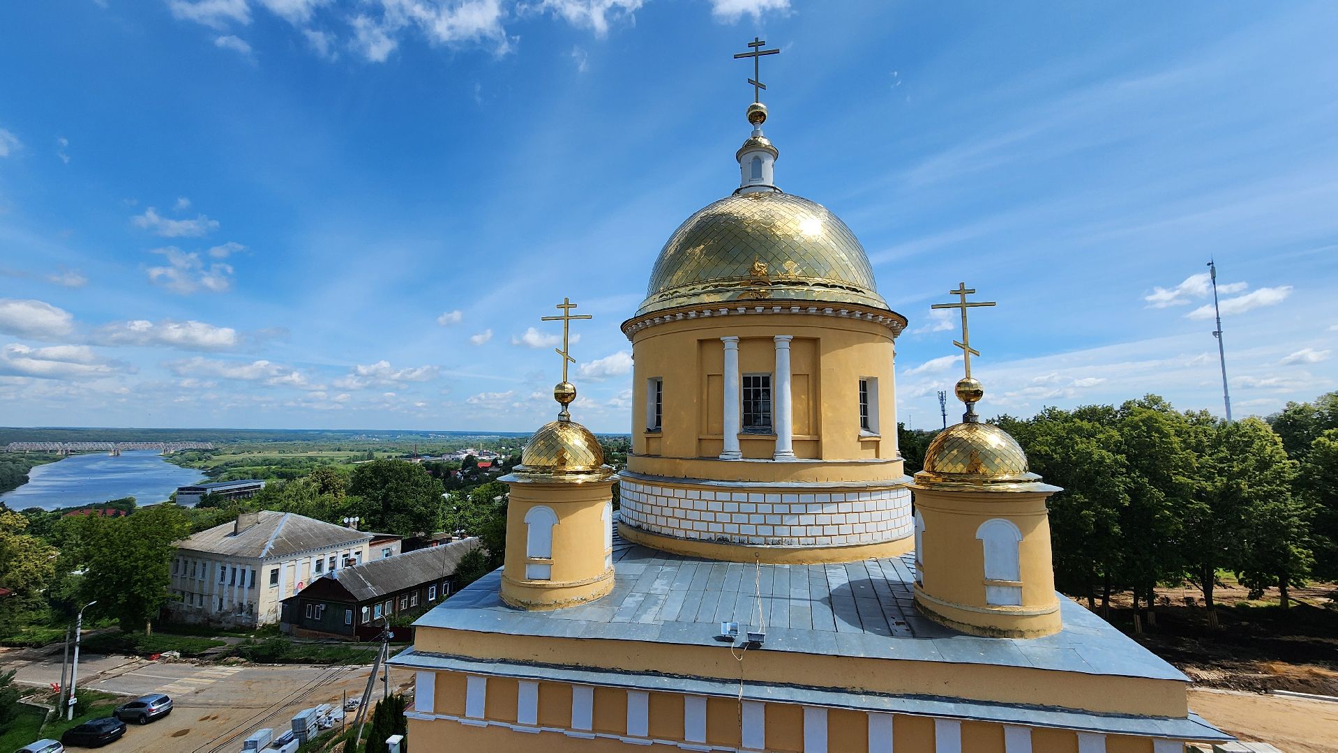 кашира, храм, архитектурная подсветка, монтажные работы, историческое здание, благоустройство, благотворительность,