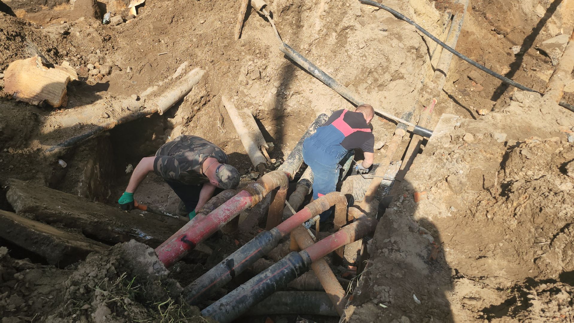 Люберцы, устранение аварии, люберецкая теплосеть,