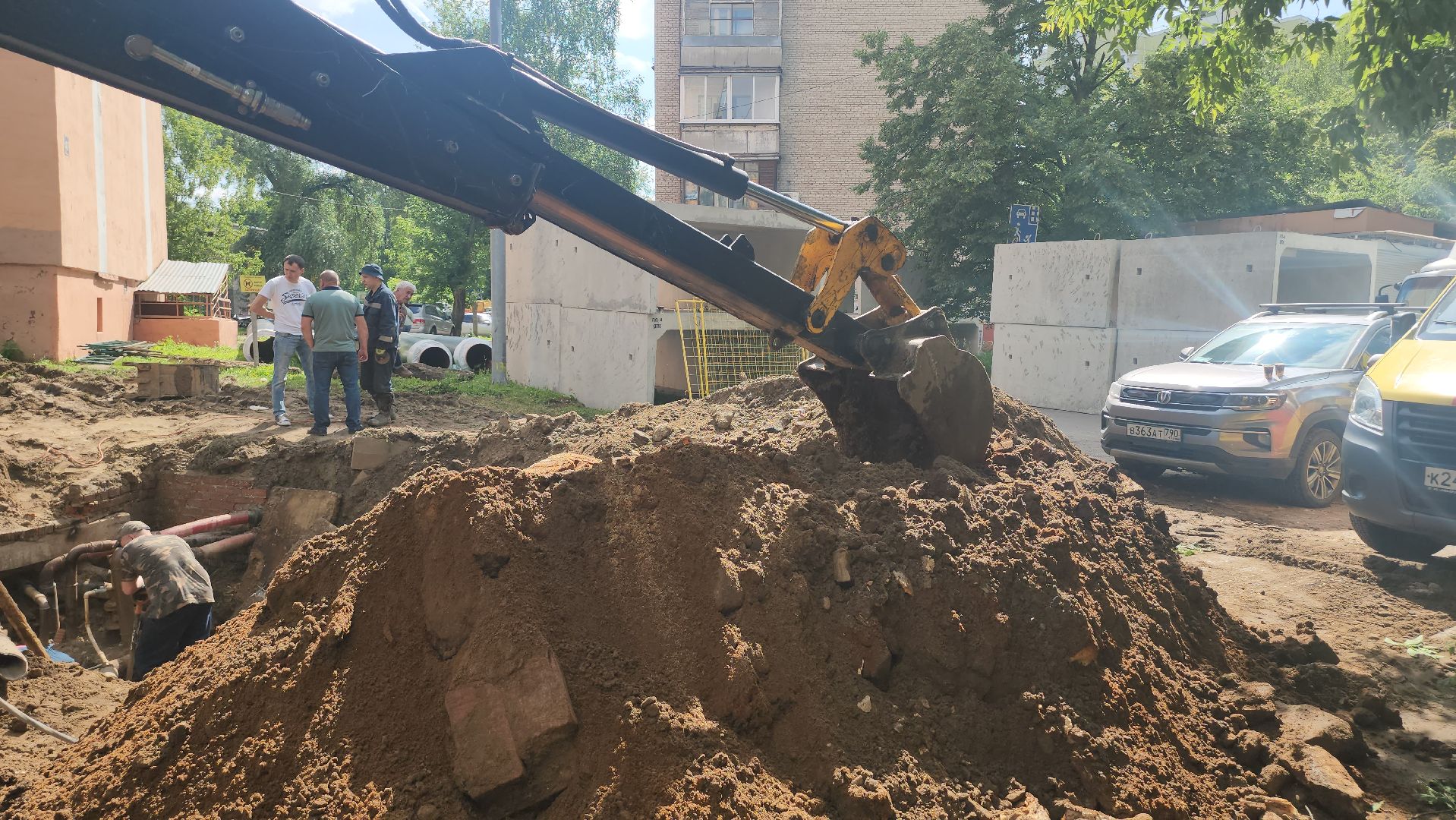 Люберцы, устранение аварии, люберецкая теплосеть,