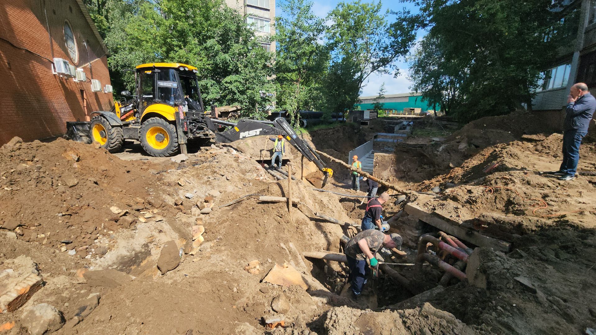 Люберцы, устранение аварии, люберецкая теплосеть,