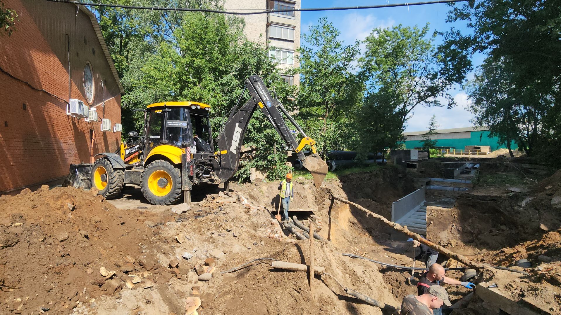 Люберцы, устранение аварии, люберецкая теплосеть,