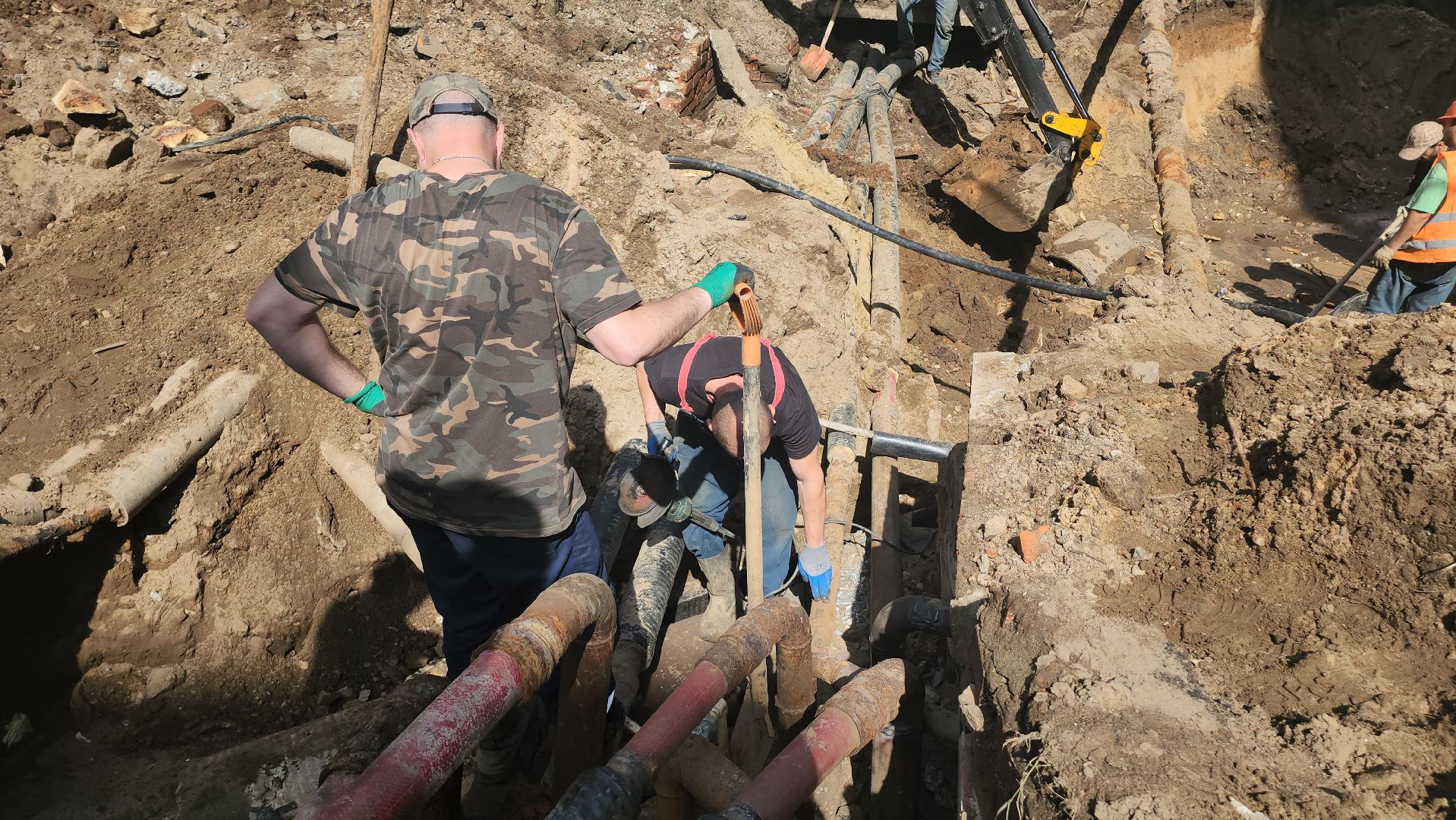 Люберцы, устранение аварии, люберецкая теплосеть,