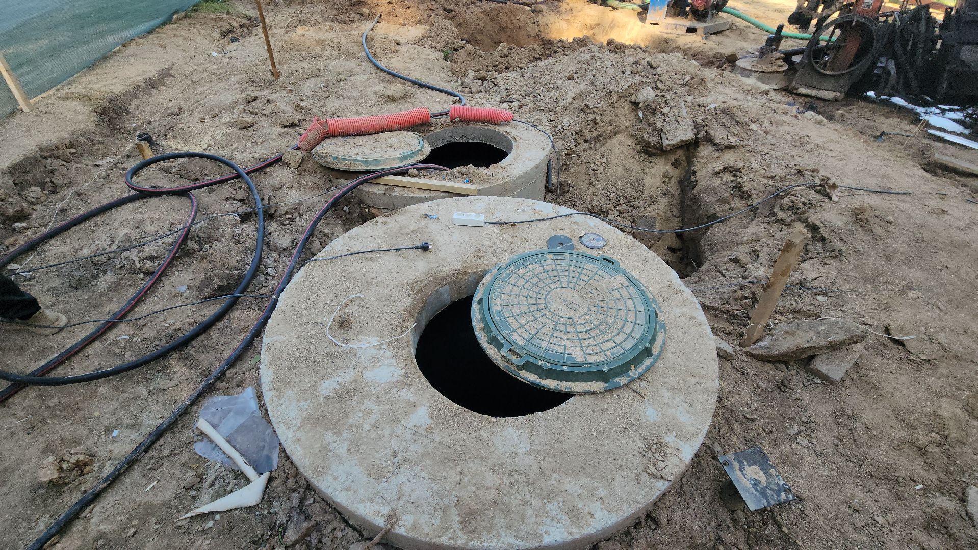 Павильон кафе , Канализация , Лобня , Парк,