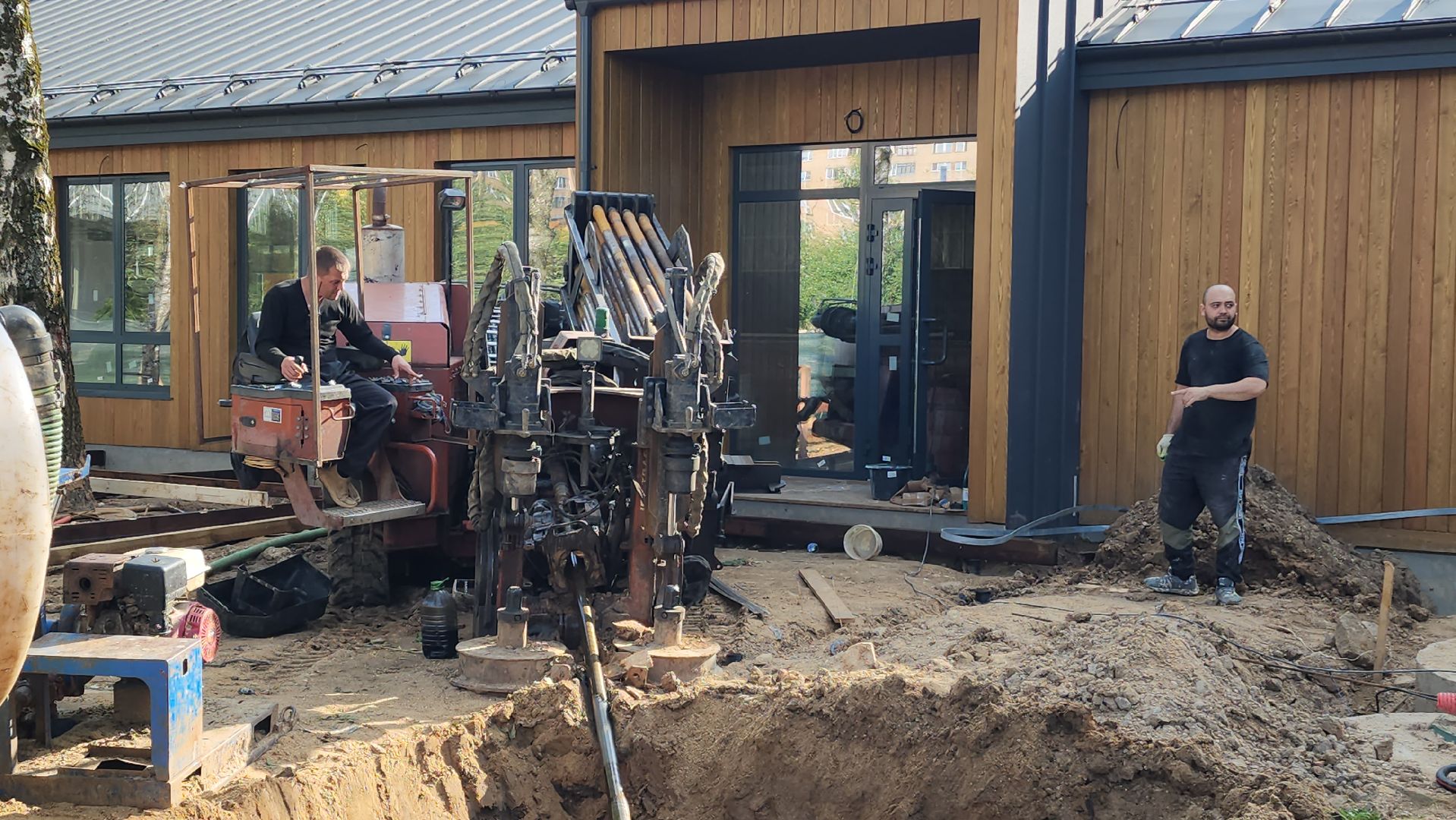 Павильон кафе , Канализация , Лобня , Парк,