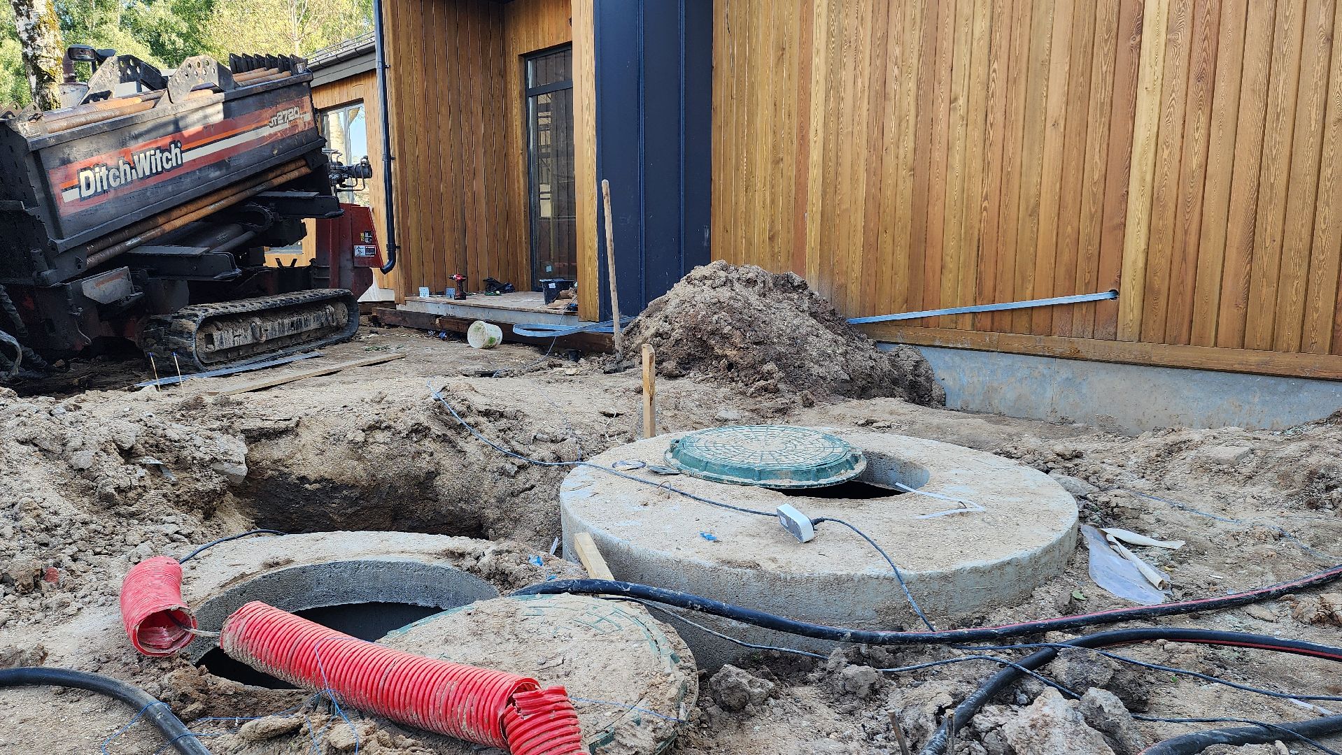 Павильон кафе , Канализация , Лобня , Парк,