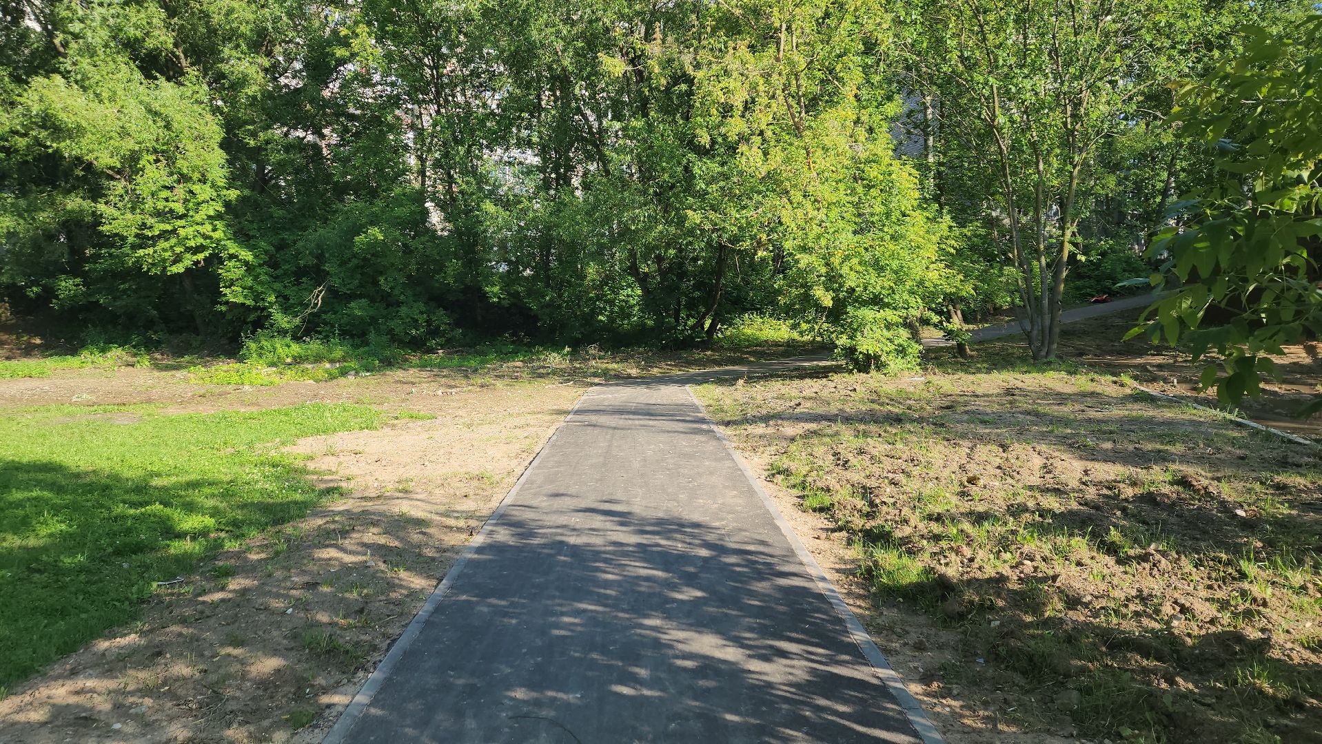 вертикалки, пушкино, пешком в подмосковье, народная тропа, асфальтирование,благоустройство,новый тротуар,региональная программа,