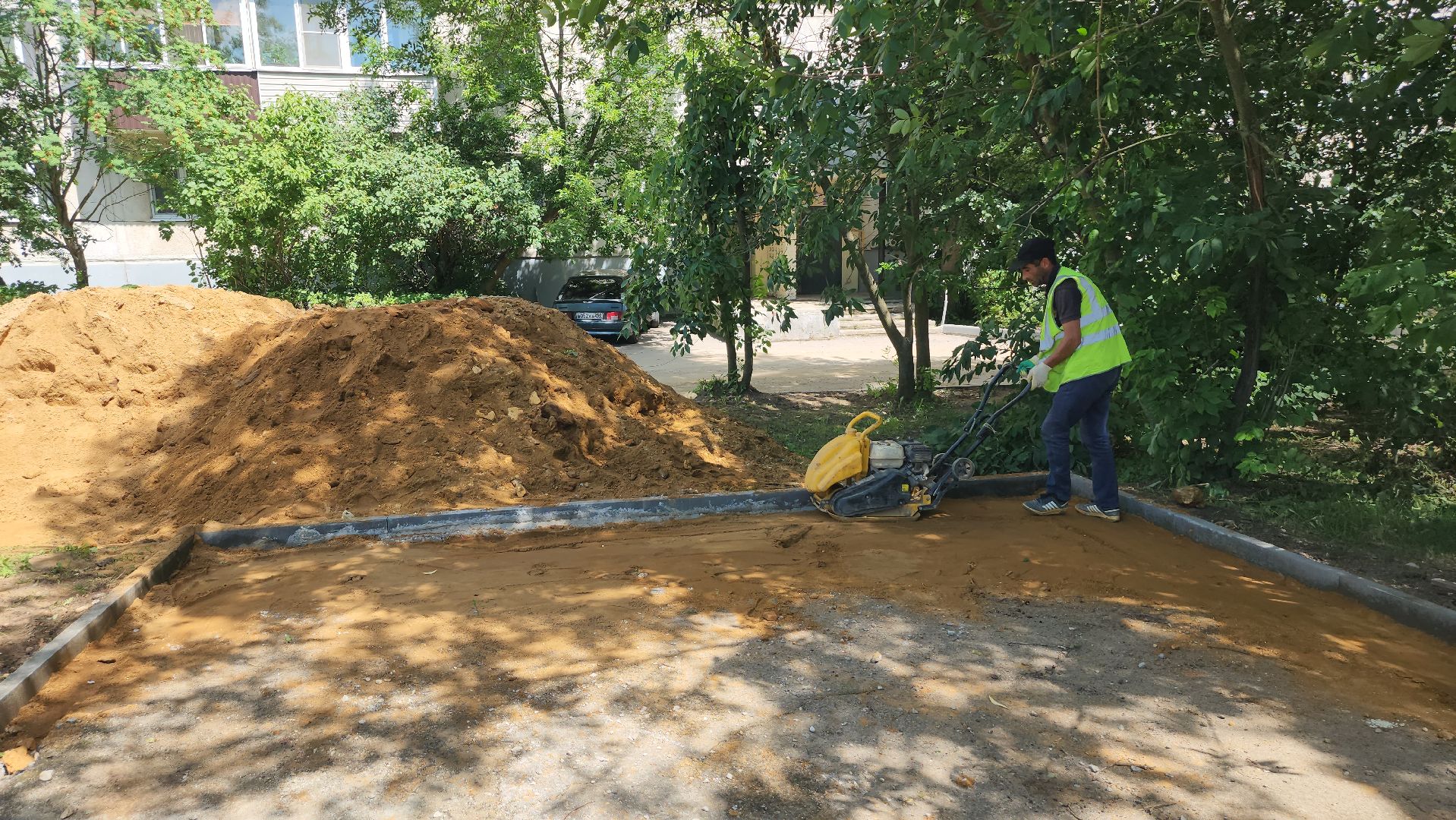 серпухов, улица советская, комплексное благоустройство двора,