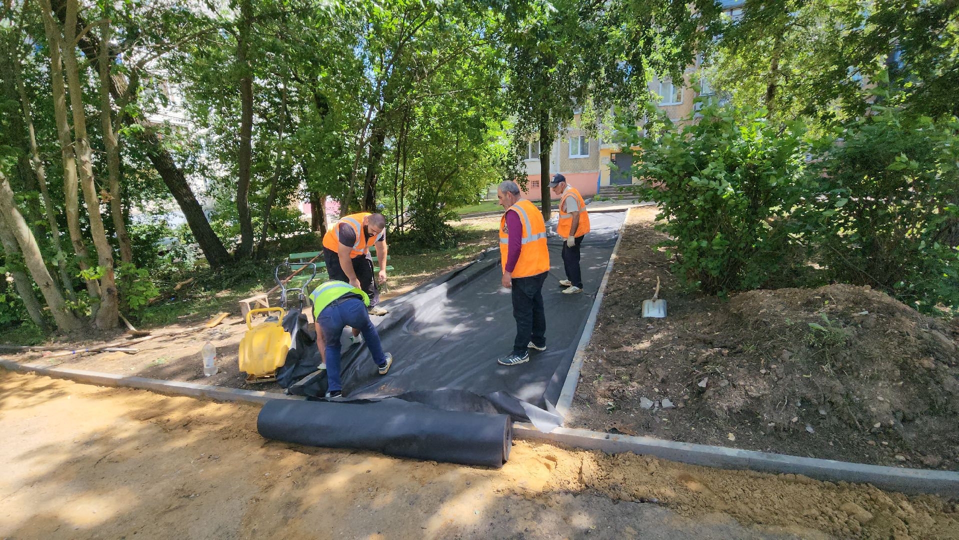 серпухов, улица советская, комплексное благоустройство двора,
