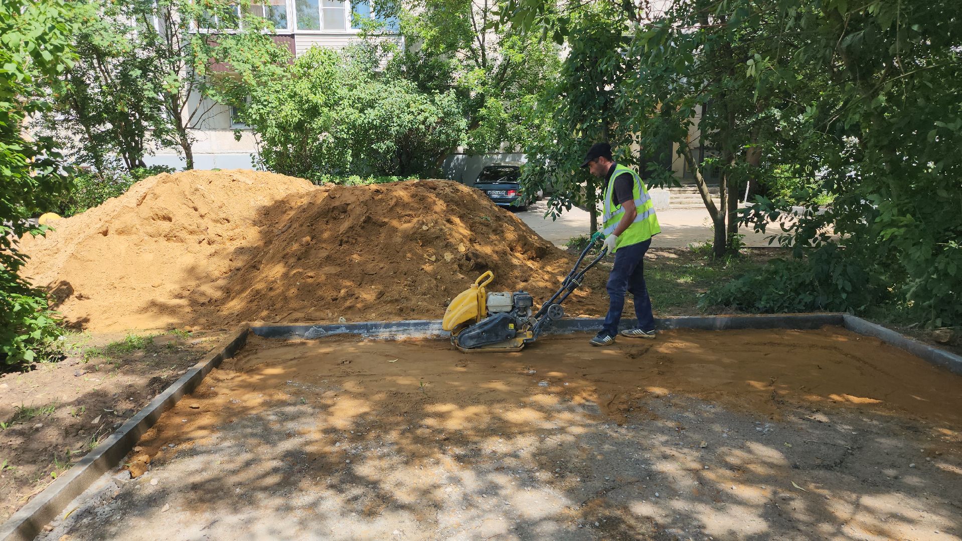 серпухов, улица советская, комплексное благоустройство двора,