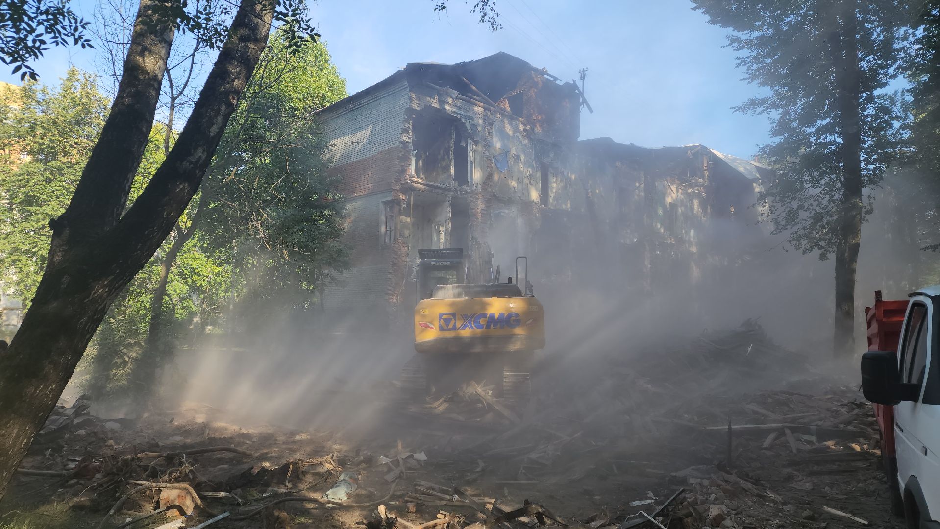 вертикалки, аварийное жилье, снос аварийного жилья, ветхий дом,пушкино, демонтаж здания,