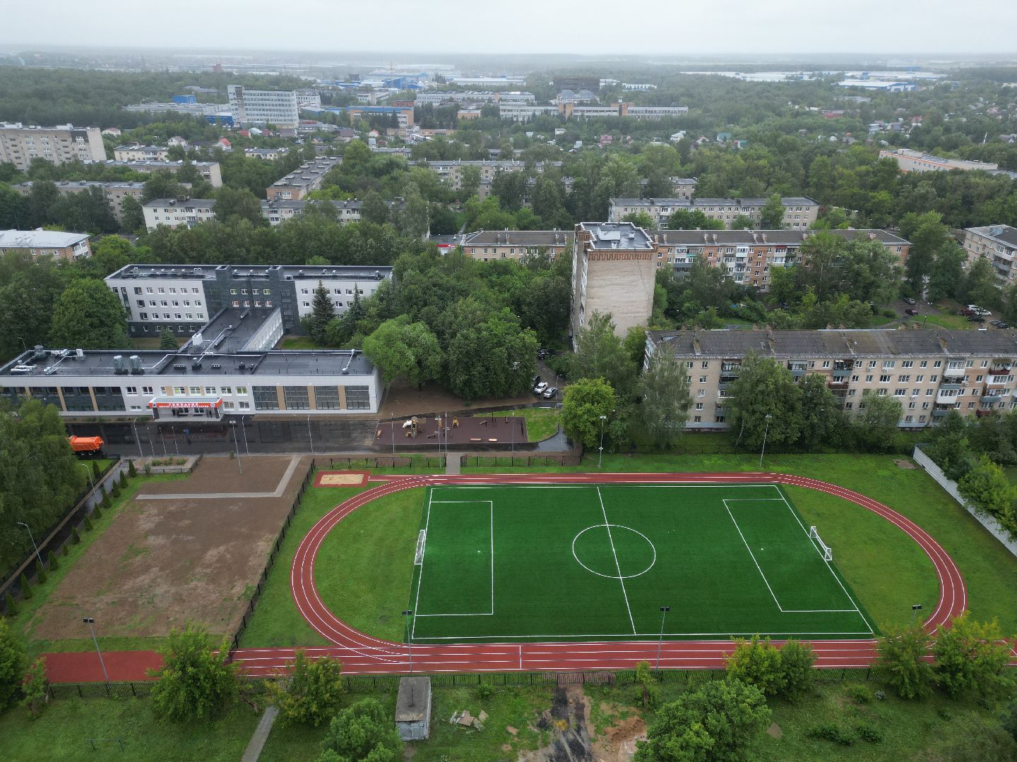 видео с коптера, гимназия им подольских курсантов,